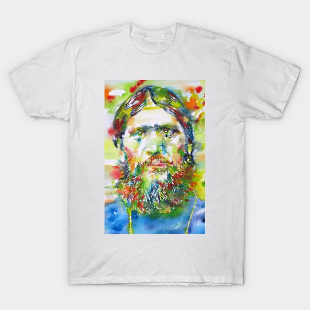 RASPUTIN - watercolor portrait.3 T-Shirt by lautir